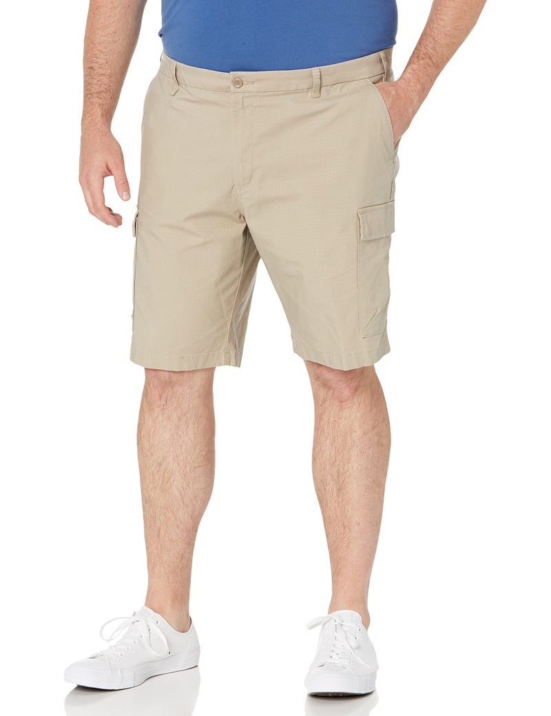 Dockers Men's Cargo Straight Fit Smart 360 Tech Shorts (Regular and Big & Tall), Taupe Sand, 40 - Image 1